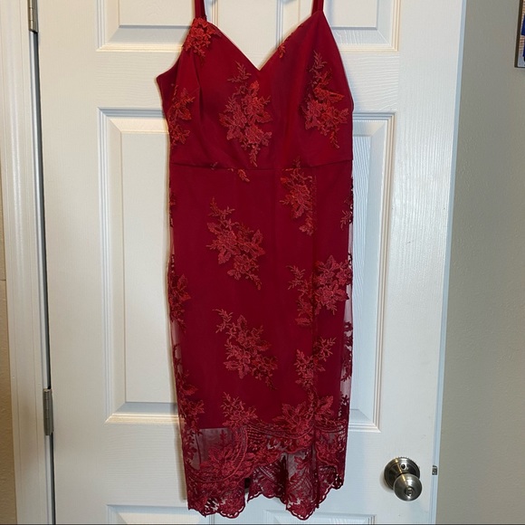 Red Midi Dress from GUESS - Picture 6 of 6